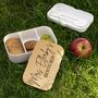 Personalised Teacher Gift Bento Box With Wooden Lid, thumbnail 7 of 7