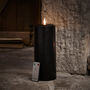 Tru Glow® Black LED Chapel Candle 25cm, thumbnail 2 of 2