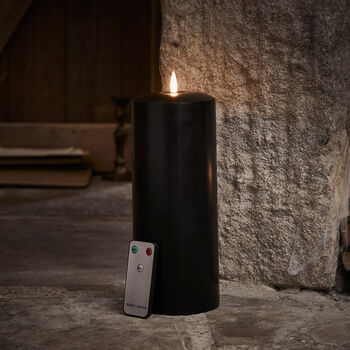 Tru Glow® Black LED Chapel Candle 25cm, 2 of 2