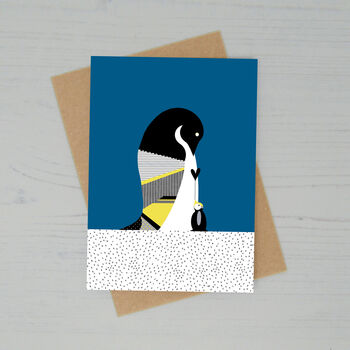 Big Penguin Little Penguin Greetings Card, 2 of 2