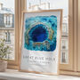 Belize Travel Print Of The Great Blue Hole, thumbnail 5 of 7