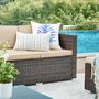 Rattan Patio Furniture Set With Sofa And Table, thumbnail 6 of 9