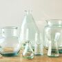 Large Rounded Recycled Glass Hurricane Vase, thumbnail 5 of 5