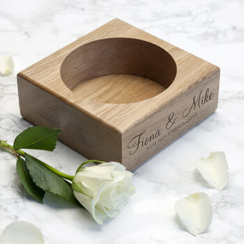 Personalised Solid Oak Champagne Holder, 2 of 8