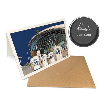 Tottenham Hotspurs Personalised Stadium Print Or Card, 6 of 10