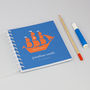 Personalised Kid's Pirate Ship Small Notebook, thumbnail 2 of 9