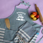 Personalised Cotton Apron And Tea Towel, Christmas Gift For Her, thumbnail 5 of 12