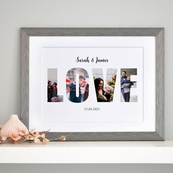 Personalised Photos Inside Love Collage, 6 of 8