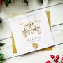 Special Couple Personalised Christmas Card, Owl Design, thumbnail 2 of 5