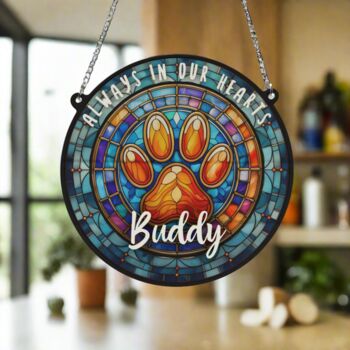 Paw Print Memorial Suncatcher, 5 of 6