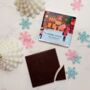 Luxury Christmas Pyjama Gift Set For Her – Deep Pink Satin Pjs, Candle, Socks And Hair Bow, thumbnail 9 of 9
