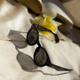 Black Chunky Keyhole Sunglasses, thumbnail 1 of 3