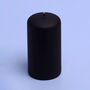 G Decor Henry Velvet Matt Soft Black Pillar Candles, thumbnail 3 of 5