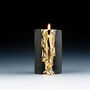 Black Candle Holders With Dripping Gold, thumbnail 5 of 12