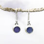 Tanzanite Round Gemstone Pendant And Earring Set, thumbnail 4 of 5