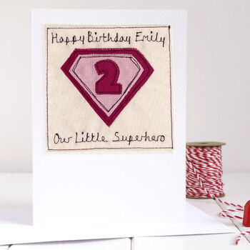 Personalised Superhero 1st / Any Birthday Card For Girl, 11 of 11