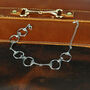 Personalised Sterling Silver Snaffle Bit Horse Bracelet, thumbnail 1 of 9