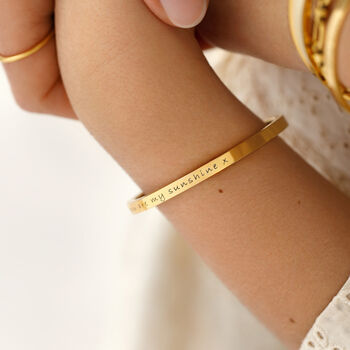 Child's Engraved Bangle For Christenings And Birthdays, 2 of 9