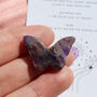 Amethyst Butterfly Crystal Pendant And Gift Bag, thumbnail 5 of 5