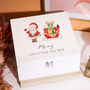 Personalised Santa Sleigh White Christmas Eve Keepsake Box Present For Children, thumbnail 1 of 2