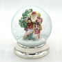 Personalised Sterling Silver Santa Snow Globe, thumbnail 2 of 6