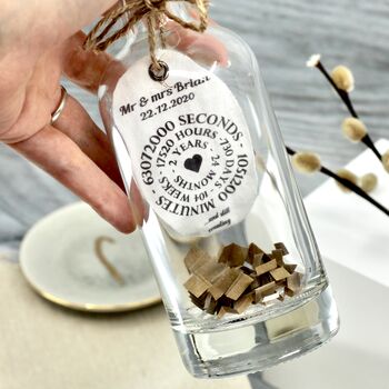 Personalised Cotton Dates In A Bottle, 3 of 5