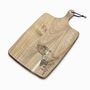 Personalised Basset Hound Engraved Acacia Serving Board, thumbnail 2 of 2