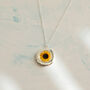 Sunflower Locket Necklace, thumbnail 4 of 8