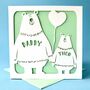 Cute Bears Personalised Father's Day Card, thumbnail 2 of 5