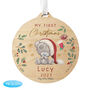 Personalised First Christmas Tiny Tatty Teddy Christmas Tree Decoration, thumbnail 5 of 5