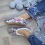 Personalised Two Tone Sequin Slippers, thumbnail 1 of 3