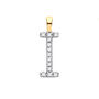 Fine Diamond 9ct Solid Gold Initial Letter Pendant Necklace, thumbnail 9 of 12