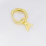 One Small Initial Letter Huggie Hoop Earring In Sterling Silver, thumbnail 4 of 10