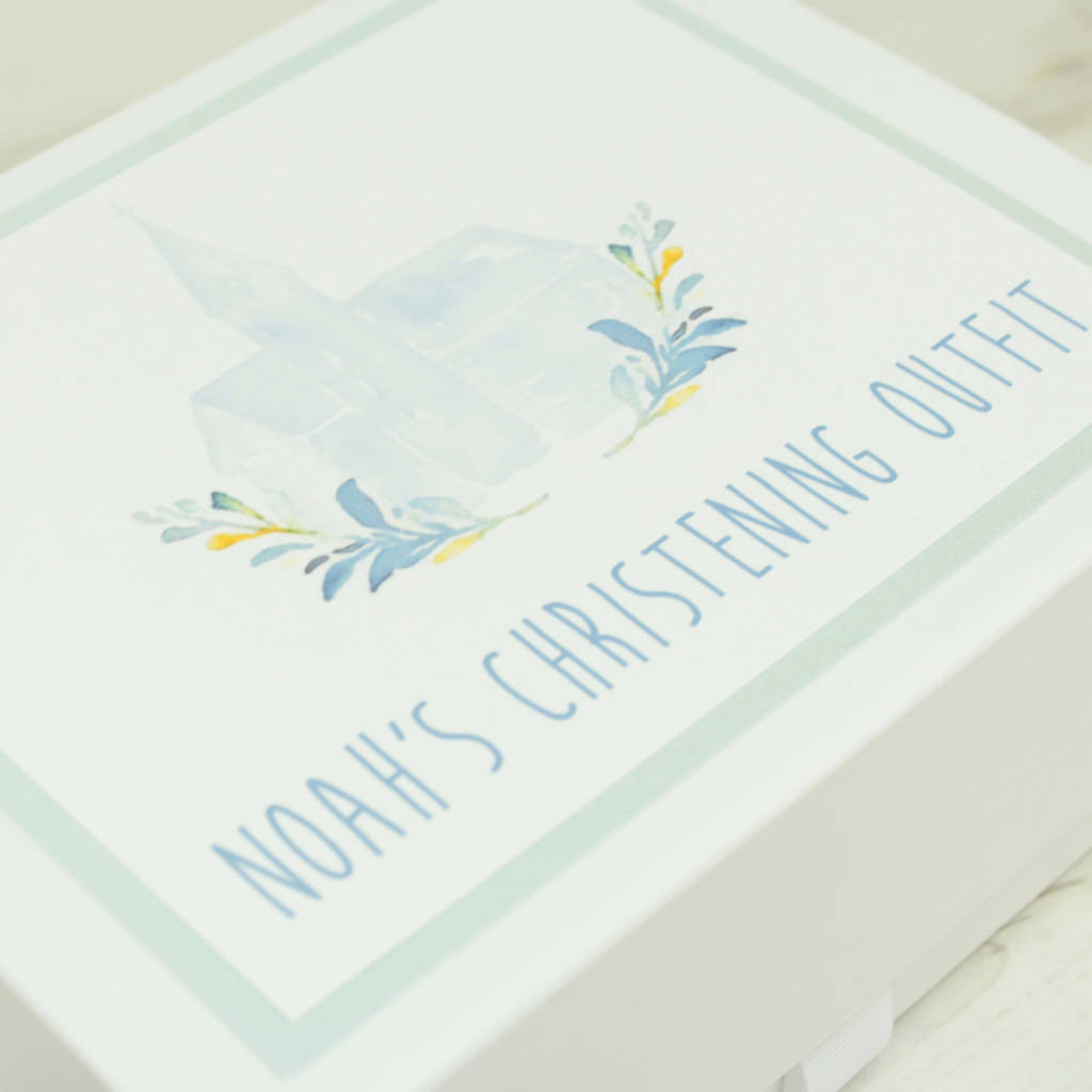 Personalised Christening Outfit Keepsake Box By Dreams To Reality