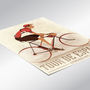 Vintage Style Cyclist Bike Poster, thumbnail 7 of 9