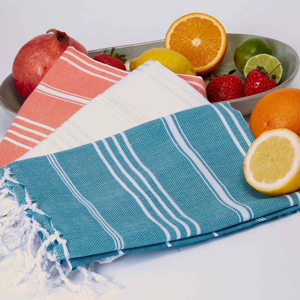 Aqua Hand Towel By Tolly McRae