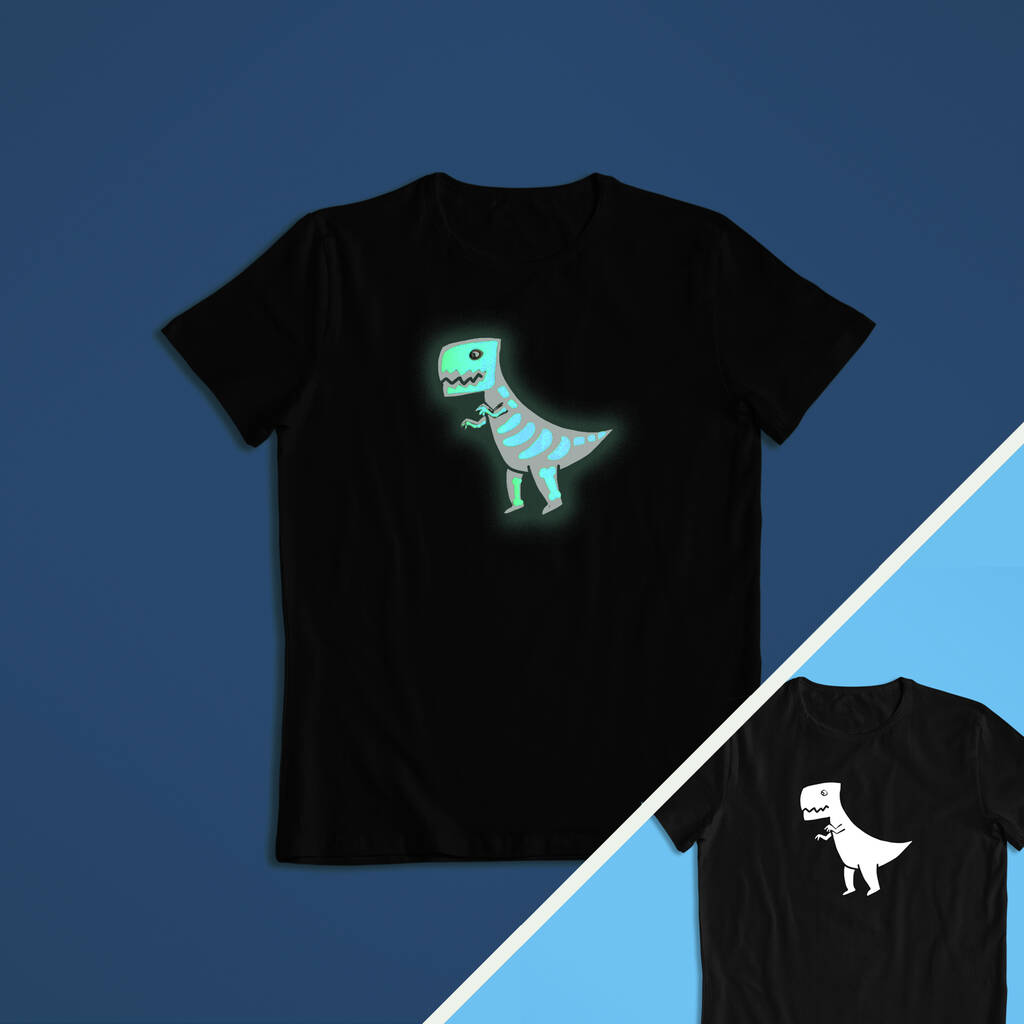 Chrome Dino Glow-in-the-Dark Unisex Tee