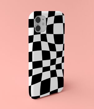Wavy Checked Phone Case Durable iPhone Samsung Mobile Cover, 8 of 11