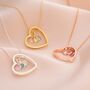 Sterling Silver Fine Family Birthstone Heart Necklace, thumbnail 1 of 12