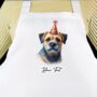 Dog Birthday Party Hat Personalised Chef Apron, thumbnail 6 of 12