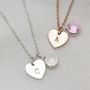 Safi Sterling Silver Personalised Heart Necklace, thumbnail 3 of 7