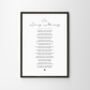 The One Personalised Poem Wedding Print, thumbnail 9 of 11