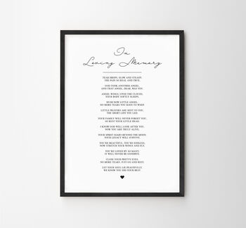 The One Personalised Poem Wedding Print, 9 of 11