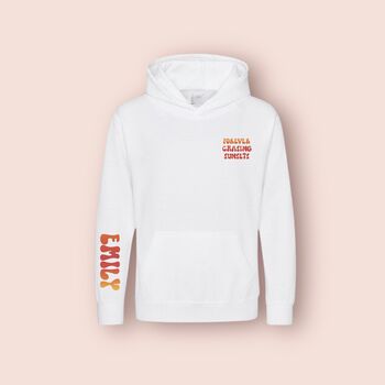 'Forever Chasing Sunsets' Hoodie, 3 of 5