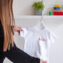 Baby Surname Personalised T Shirt, thumbnail 1 of 2