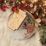 Fillable Fill Your Own Pet Treat Santa Paws Bauble, thumbnail 2 of 5