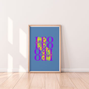 Leo Zodiac Typography Print, 3 of 6