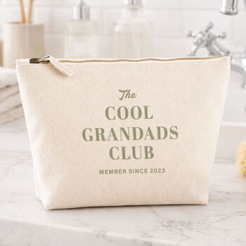 Cool Dad Wash Bag 100% Cotton, 3 of 12