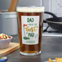 Personalised Best By Par Beer Glass Golf Gift, thumbnail 1 of 3