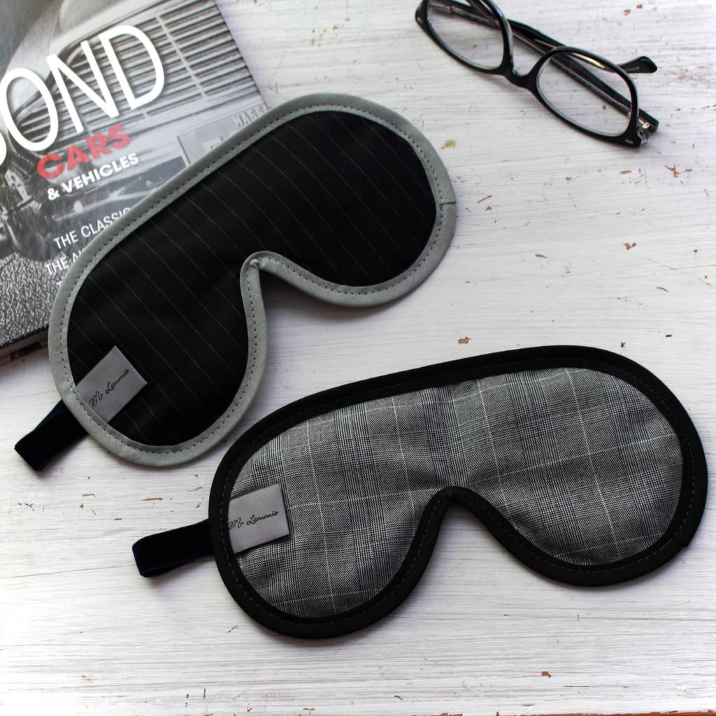 Men's Luxury Suiting Fabric Sleep Masks By Love Lammie & Co